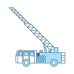Image showing Fire Service Truck Icon