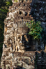 Image showing Face of Bayon temple, Angkor, Cambodia