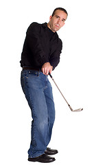 Image showing Golfing