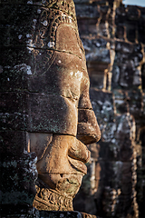 Image showing Face of Bayon temple, Angkor, Cambodia