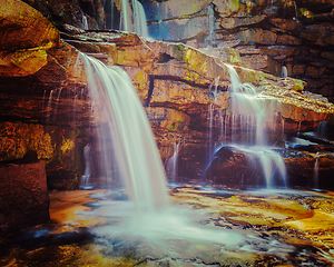 Image showing Tropical waterfall