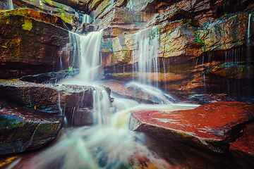 Image showing Tropical waterfall