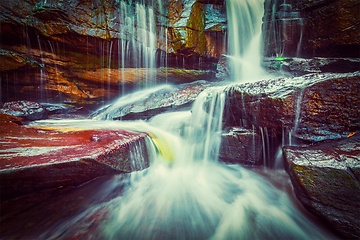 Image showing Tropical waterfall