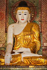 Image showing Buddha statue in Shwedagon pagoda