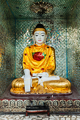 Image showing Buddha statue in Shwedagon pagoda