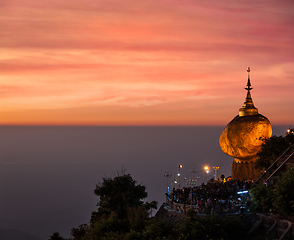 Image showing Golden Rock - Kyaiktiyo Pagoda, Myanmar