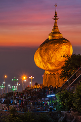 Image showing Golden Rock - Kyaiktiyo Pagoda, Myanmar