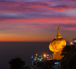 Image showing Golden Rock - Kyaiktiyo Pagoda, Myanmar