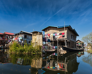 Image showing Stilted houses