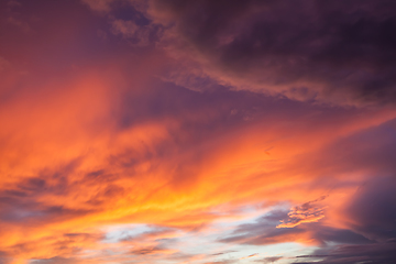 Image showing Sunset sky