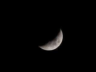 Image showing Waxing Crescent Moon 
