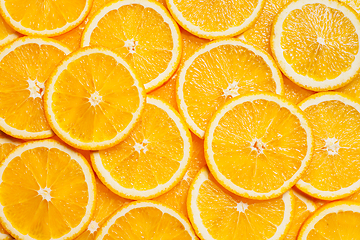 Image showing Colorful orange fruit slices