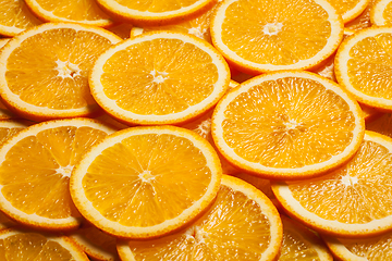 Image showing Colorful orange fruit slices