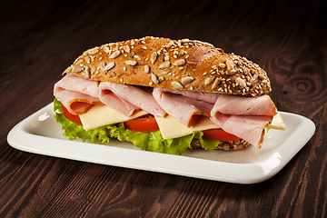 Image showing Ham sandwich