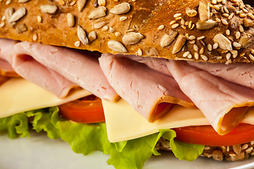 Image showing Ham sandwich