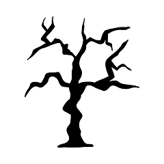 Image showing Halloween black tree