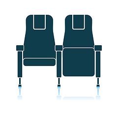 Image showing Cinema Seats Icon