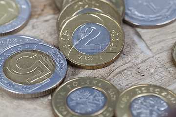 Image showing Polish zloty coins