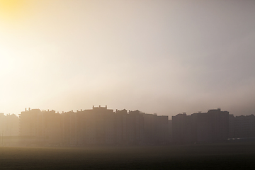 Image showing Fog city silhouette