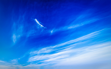 Image showing Blue sky with clouds