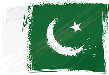 Image showing Grunge Pakistan flag