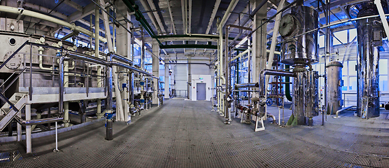 Image showing Equipment and piping as found inside of industrial thermal power plant.