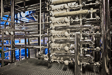 Image showing Equipment and piping as found inside of industrial thermal power plant.