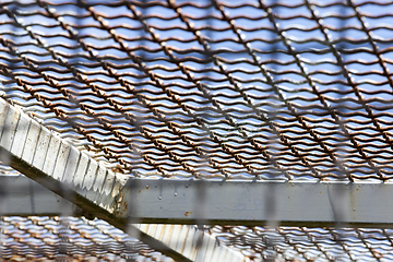 Image showing Old metal cage detail