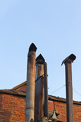 Image showing Pipe chimney