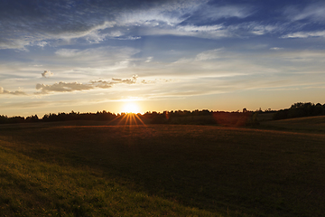 Image showing sunset dawn