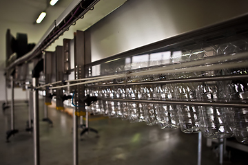 Image showing production line in a factory for mineral water.