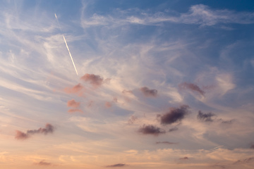 Image showing Dramatic summer sky with clouds