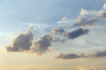 Image showing Dramatic summer sky with clouds