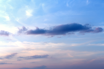 Image showing Dramatic summer sky with clouds