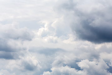 Image showing Dramatic summer sky with clouds