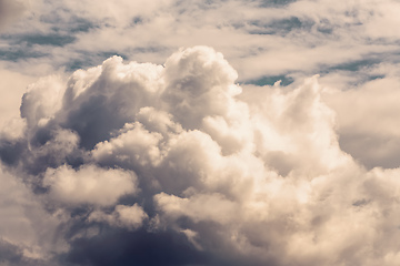 Image showing Dramatic summer sky with clouds