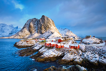 Image showing Hamnoy fishing village on Lofoten Islands, Norway