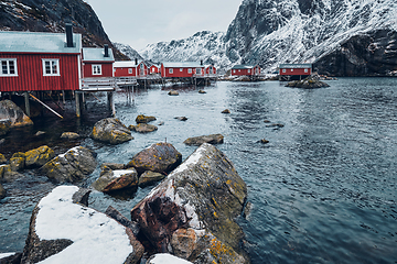 Image showing Nusfjord fishing village in Norway