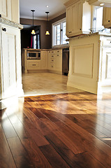 Image showing Hardwood  and tile floor