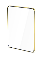 Image showing Golden tablet with empty screen