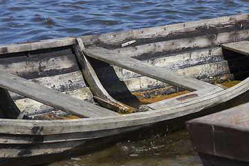 Image showing wooden fishing boat