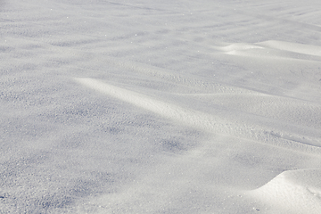 Image showing Snowdrifts in winter