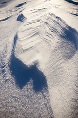 Image showing Snowdrifts in winter