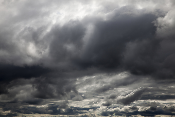 Image showing Dark clouds, close-up