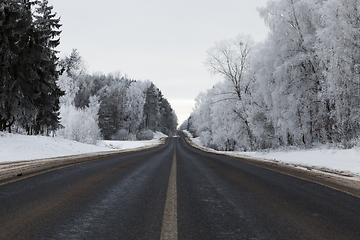 Image showing Road in winter