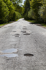 Image showing road pit