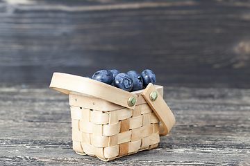 Image showing blueberry basket