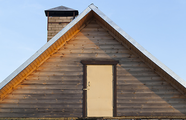 Image showing old entrance loft roof door