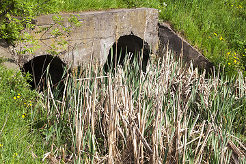 Image showing water flowing from the city sewer