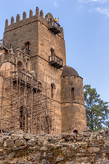 Image showing Fasil Ghebbi, castle in Gondar, Ethipia Heritage